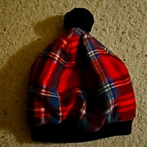 Edinburgh wool plaid lined cap